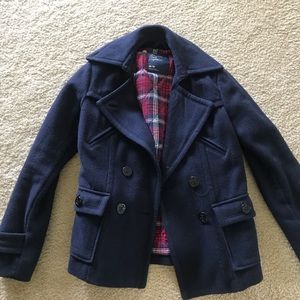 Navy peacoat